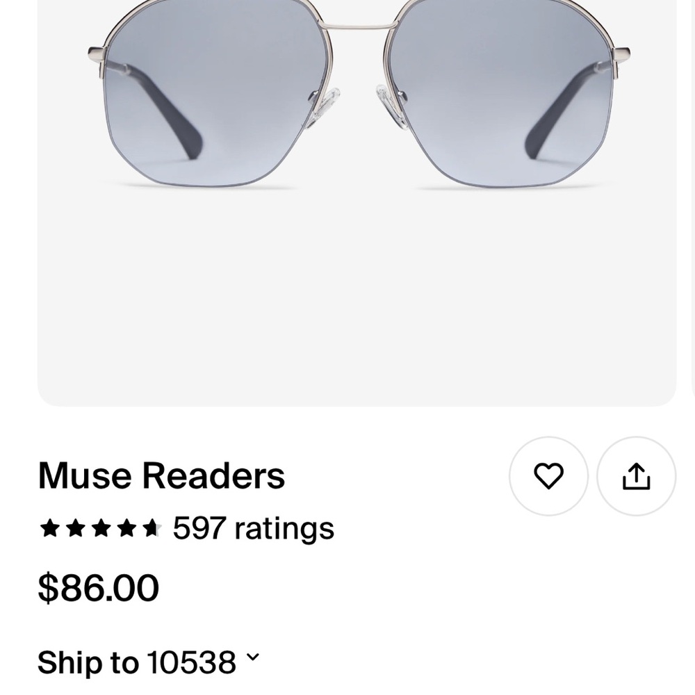 Beautiful, progressive readers in tinted blue.
Power is 250.